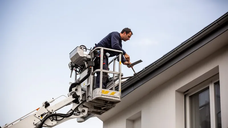 Arbeitsbühne im Einsatz