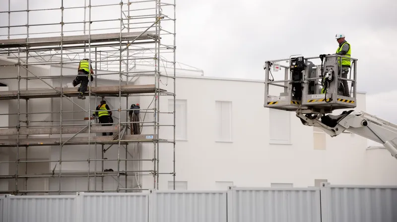 Arbeitsbühne im Einsatz