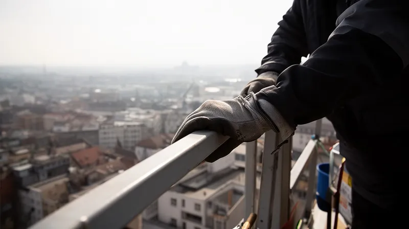 Arbeitsbühne im Einsatz
